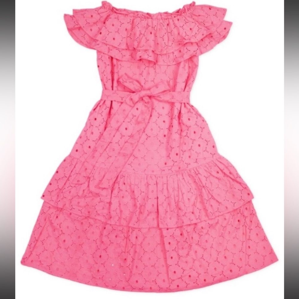 Elizabeth Wilson Francis Dress in Pink Eyelit
